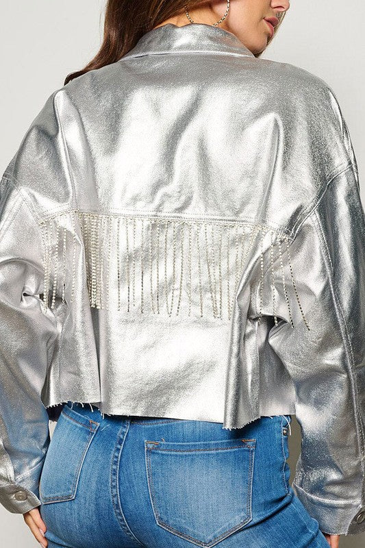 Silver Metallic Jacket