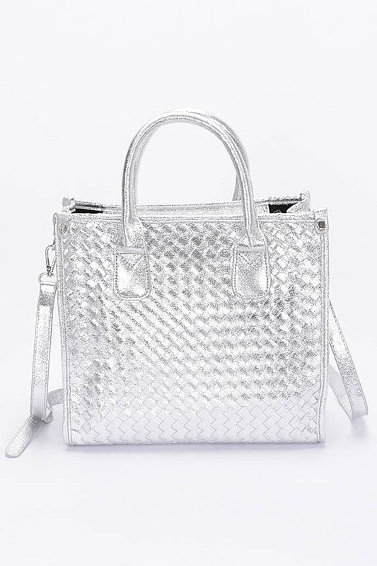 Silver Tote Bag