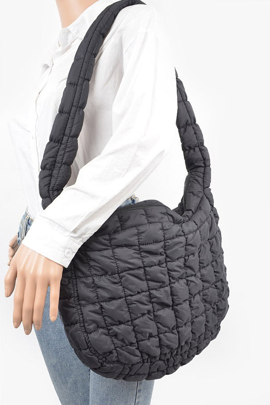 Black Oversized Crossbody Bag